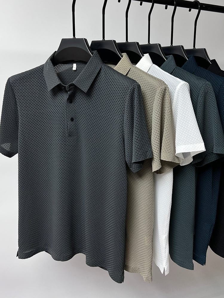 Icone™ BreathableShirt1+1 ILMAINEN: Tyylikäs Hengittävä Miesten Lyhythihainen Paita