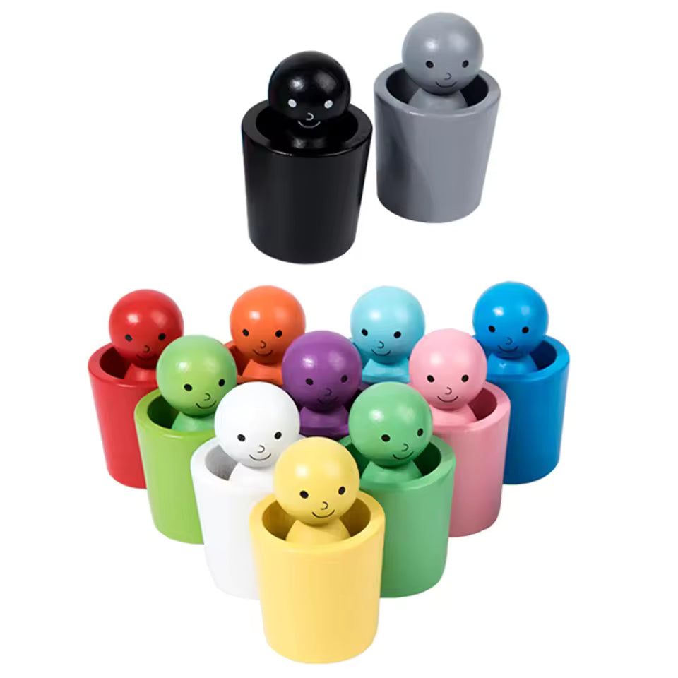 Kletshuts™ SortingCups: Opettavainen Lasten Väritys Lajittelu Kupit Ja Hahmopeli