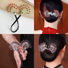Rose® HairTie 1+1 ILMAINEN: Tyylikäs Hiusside Elegantti Vintage Kristallinen Poninhäntä Kierrekinnike