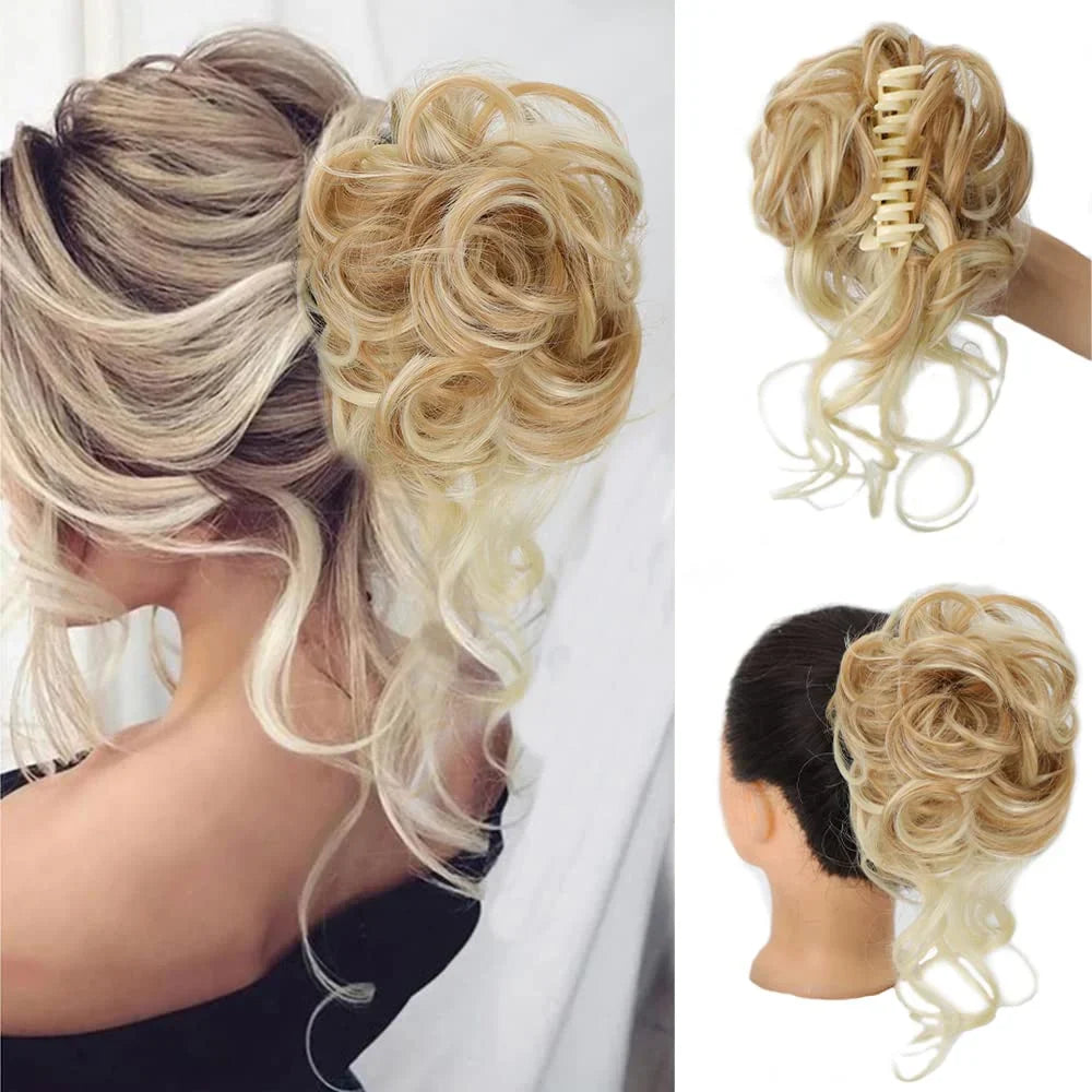 Rose® CurlyBun: Instant Kihara Bun Hiukset Clamp