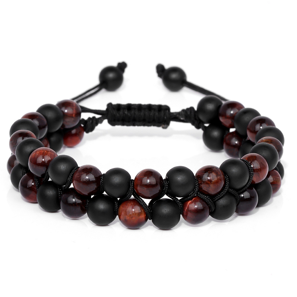 Jewelance™ ProtectionBracelet 1+1 ILMAINEN: Kaksinkertainen Kerros Tigerin Silmä Suojaus Rannerengas