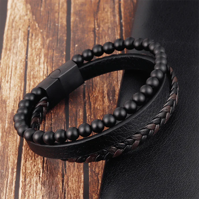 Jewelance™ CalmBand: Rauhoittava Luonnonkivi Ahdistus Rannekoru