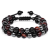 Jewelance™ ProtectionBracelet 1+1 ILMAINEN: Kaksinkertainen Kerros Tigerin Silmä Suojaus Rannerengas