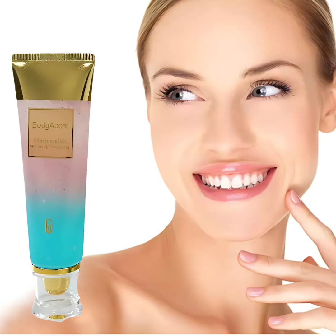 WhiteningToothpaste 1+1 ILMAINEN: Niacinamide-Valkaiseva Ja Tahroja Poistava Hammastahna