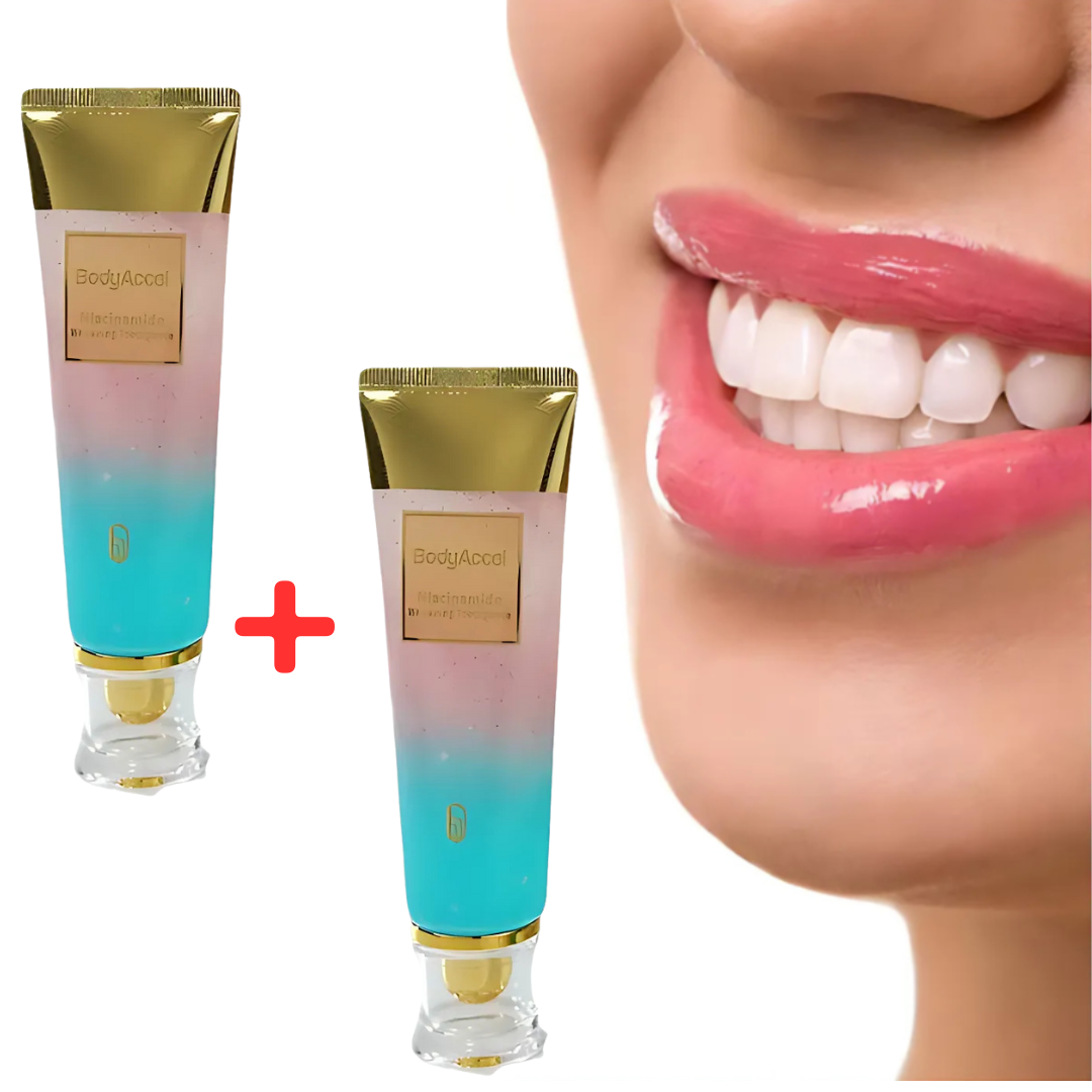 WhiteningToothpaste 1+1 ILMAINEN: Niacinamide-Valkaiseva Ja Tahroja Poistava Hammastahna