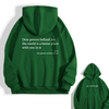 Icone™ DearHoodie: Huppari Kanssa Edessä Ja Takana Viesti Painatus