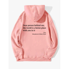 Icone™ DearHoodie: Huppari Kanssa Edessä Ja Takana Viesti Painatus