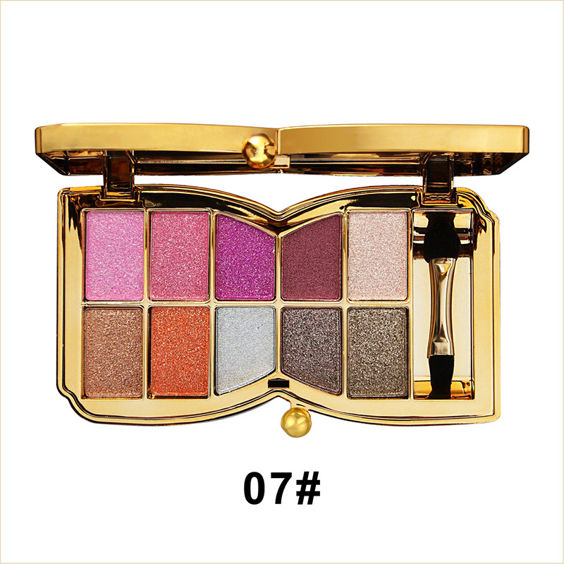 GlitterEyeshadow 1+1 ILMAINEN: Kiiltävä Glitter Sävy Luomiväripaletti