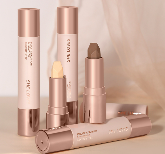 ContourStick - Kaksinkertainen Väri Kontuuri Meikki Stick