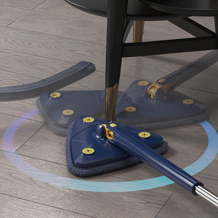 Cleaner Pro° TriangleMop: Pitkä kahva Säädettävä kolmio 360 Puhdistus Moppi