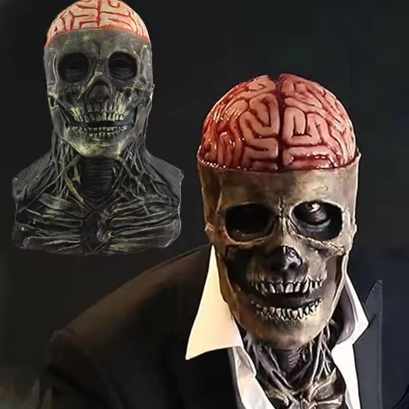 SkeletonMask: Realistinen Pelottava Luuranko Halloween-Naamio Asu