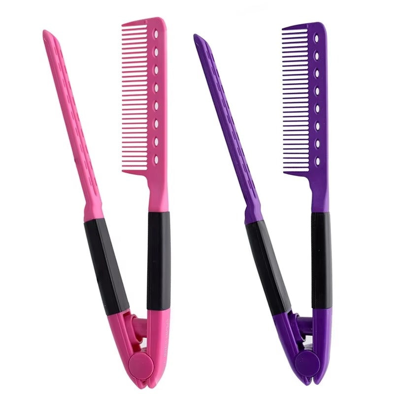 Rose® V-ShapedComb 1+1 ILMAISEKSI: Lämmönkestävä V-Muotoinen Hiuskampa