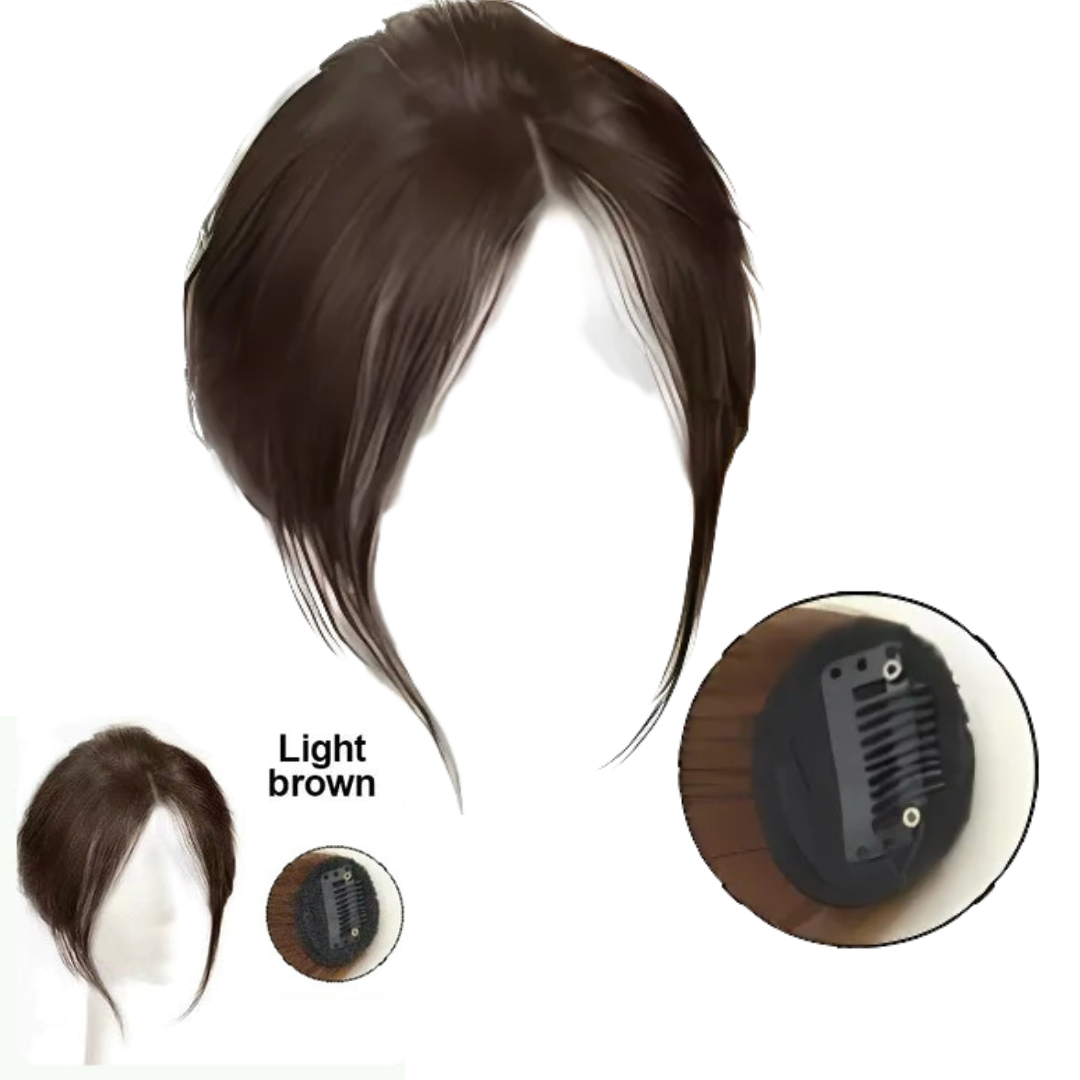 Rose® HairBangs 1+1 ILMAINEN: Osittainen Hius Otsatukka Etuhiuslisäke Clip