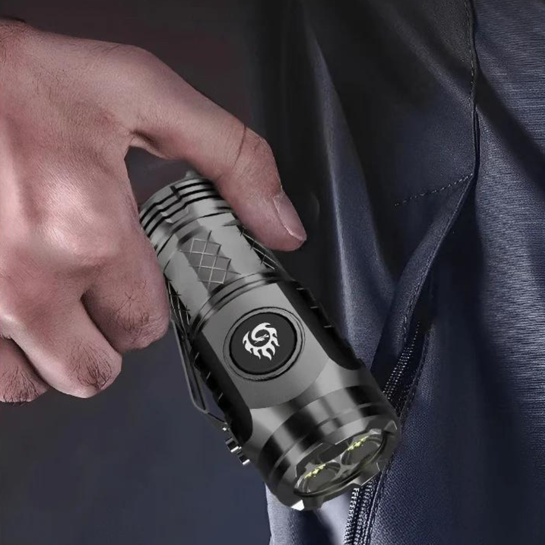 MiniFlashlight -  Mini Kolmisilmäinen Super Tehoa Taskulamppu