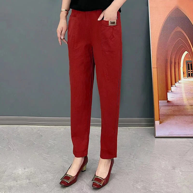 Icone™ CottonPants: Elastiset Puuvillahousut Naisille