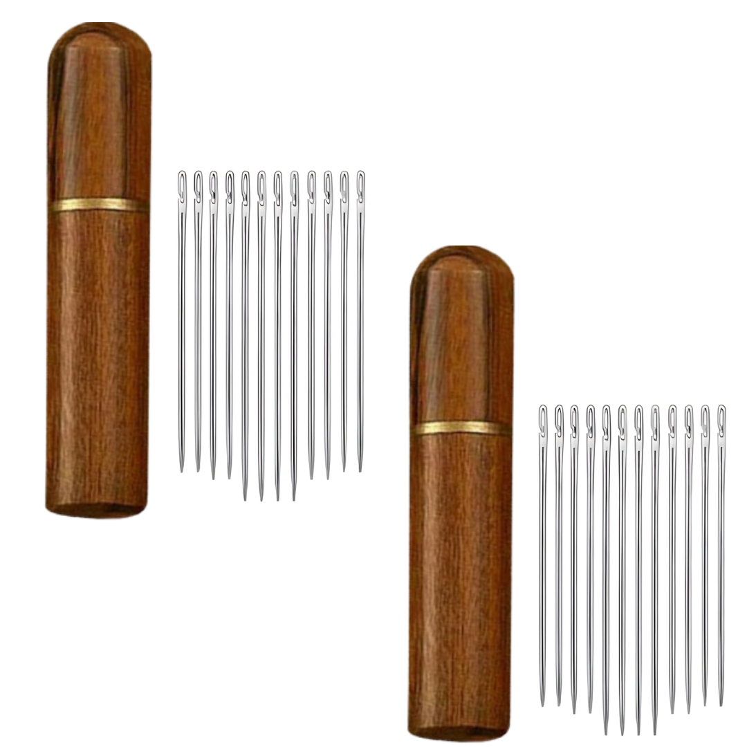 BlindNeedles 1+1 ILMAINEN - Itsekierteittävä Sokea Ompelu Neulat Sarja