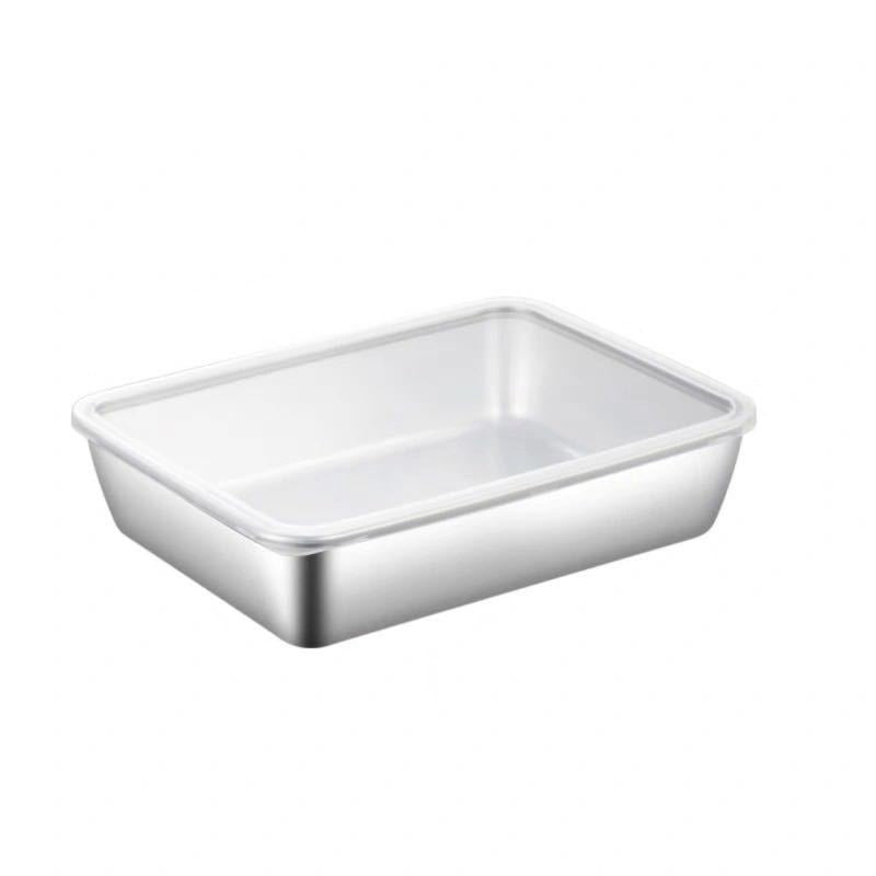 Globetrek° FreshSeal - Ruostumaton Teräs Neliö Varastointi Pan Kanssa Kansi