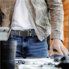 Icone™ ClassicBelt 1+1 ILMAINEN: Mukava Klassinen Säädettävä Solkivyö Miehille
