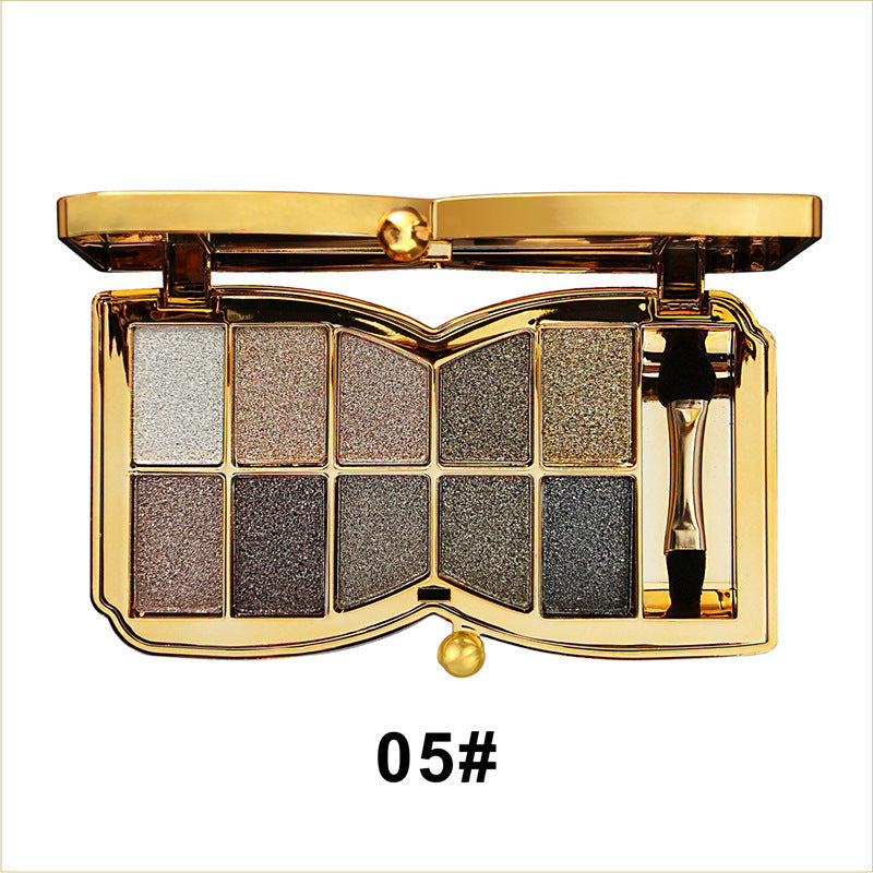GlitterEyeshadow 1+1 ILMAINEN: Kiiltävä Glitter Sävy Luomiväripaletti