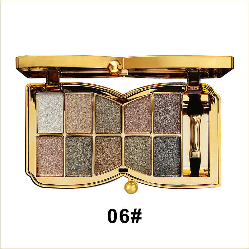 GlitterEyeshadow 1+1 ILMAINEN: Kiiltävä Glitter Sävy Luomiväripaletti
