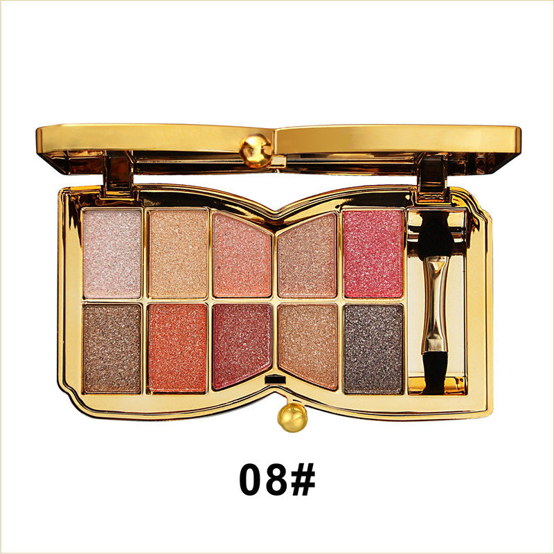 GlitterEyeshadow 1+1 ILMAINEN: Kiiltävä Glitter Sävy Luomiväripaletti