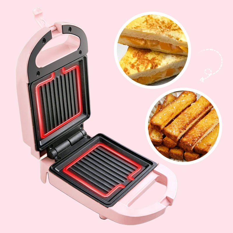 Globetrek° SandwichMaker: Mini Sähköinen Aamiaisleivänpaahdin Ja Sandwich-Keitin