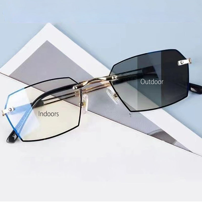 TintGlasses 1+1 ILMAISEKSI: Valokromaattiset Sinisen Valon Suodattavat Sävytetyt Lukulasit