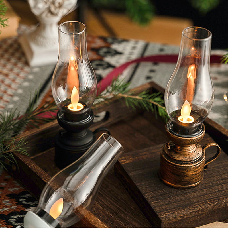 Ledsen™ VintageLamp 1+1 ILMAINEN: Vintage LED Kerosiini Lamppu Kanssa Välkkyvä Liekki