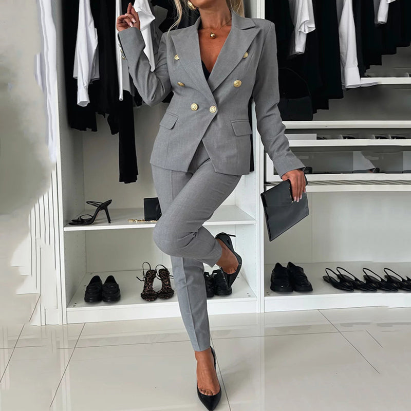Icone™ FormalWear: Naisten Bleiseri Ja Housupuku, Tyylikäs Ja Muodollinen Setti