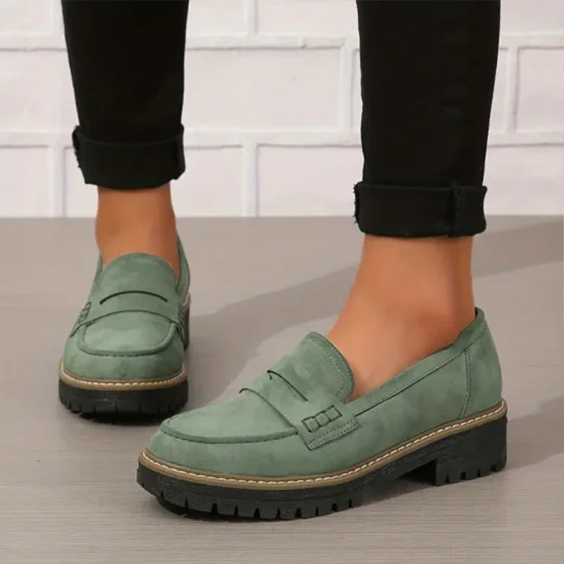 Happy™ WomenShoes: Paksupohjainen Loaferit Naisille