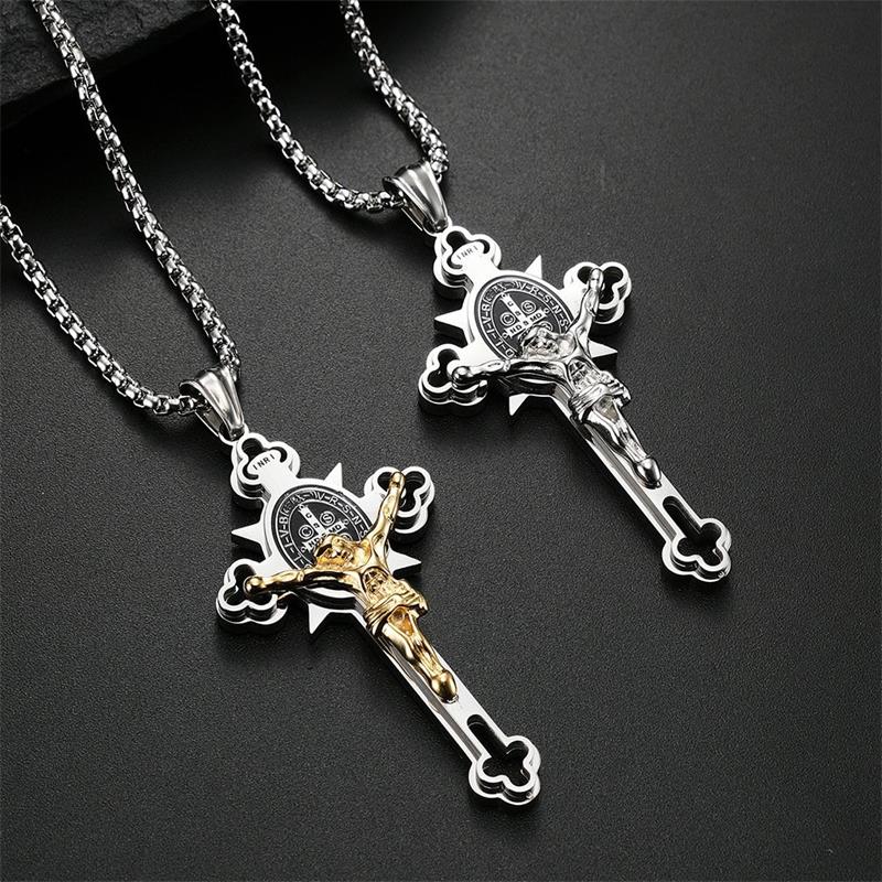 Jewelance™ CrossProtection 1+1 ILMAINEN: Hengellinen Suojaus Ristiriipus Kaulakoru Lahjapakkauksessa
