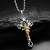 Jewelance™ CrossProtection 1+1 ILMAINEN: Hengellinen Suojaus Ristiriipus Kaulakoru Lahjapakkauksessa