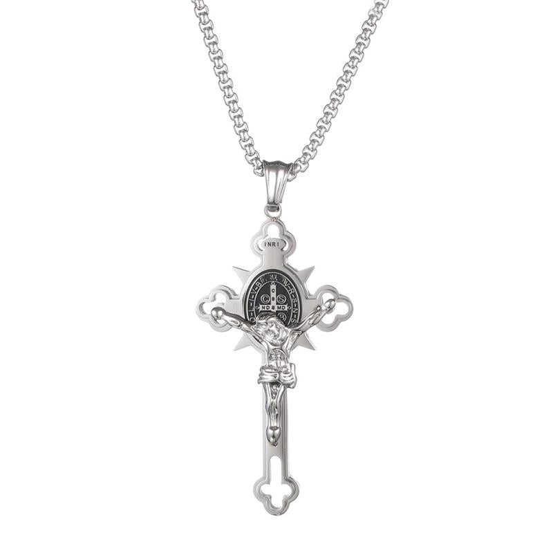 Jewelance™ CrossProtection 1+1 ILMAINEN: Hengellinen Suojaus Ristiriipus Kaulakoru Lahjapakkauksessa