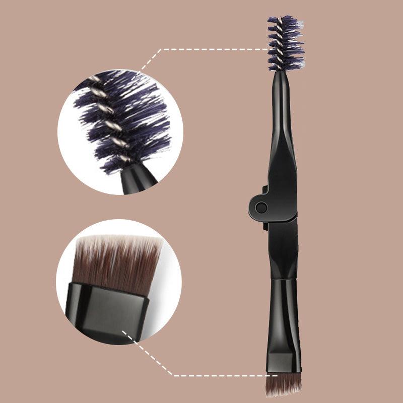 EyeStamp 1+1 ILMAINEN - Kaksoisväri Eyeliner- Ja Kulmakarvavoide-Leimasin Setti