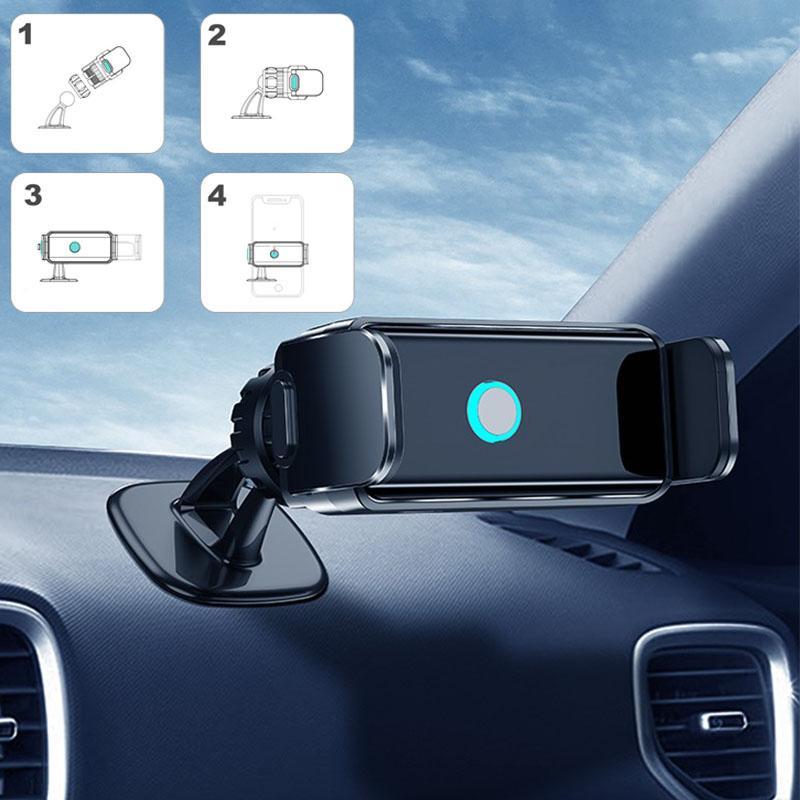 Holder360° PhoneClamp: Automaattinen Puristin Kojelauta Ja Ilmaventtiili Puhelinteline