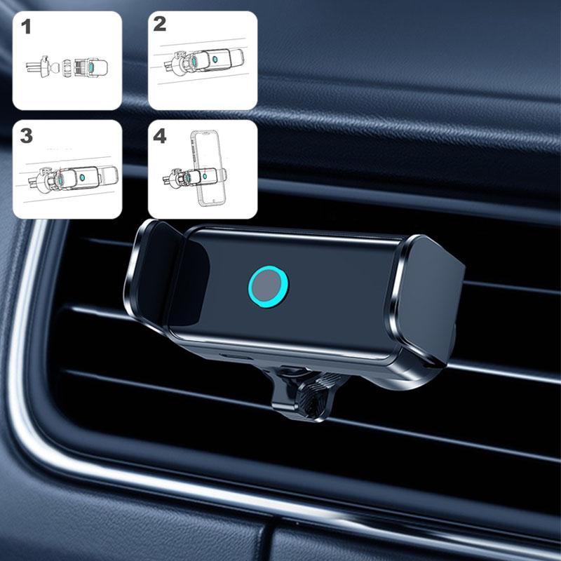 Holder360° PhoneClamp: Automaattinen Puristin Kojelauta Ja Ilmaventtiili Puhelinteline