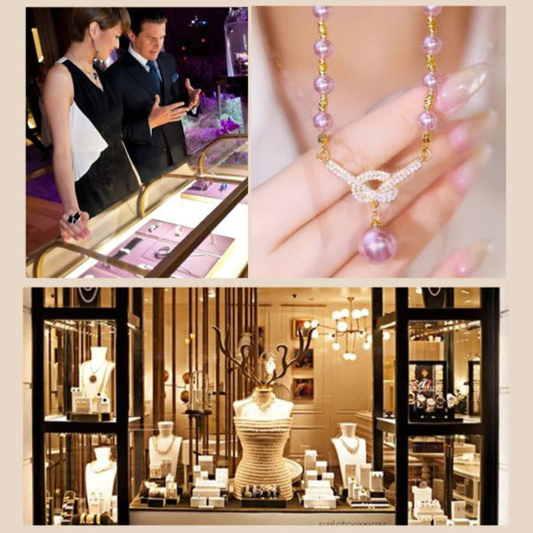 Jewelance™ PearlNecklace 1+1 ILMAINEN: Naisten Elegantti Pearl Helmi Helmet Kaulakoru