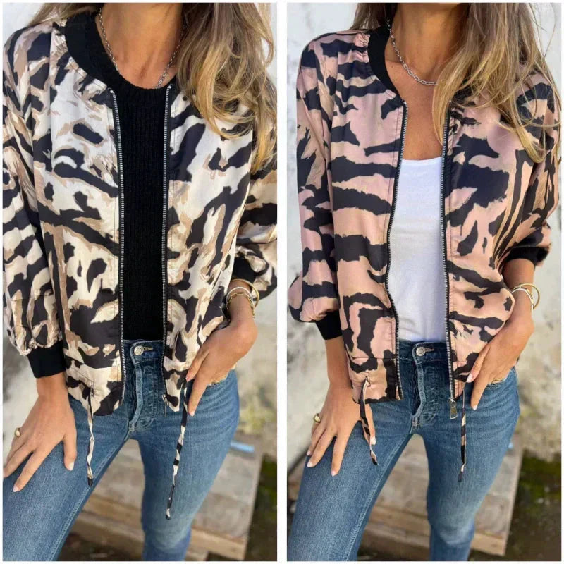 Icone™ ZebraJacket: Elegantti Ja Tyylikäs Seeprakuvio Takki