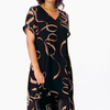Icone™ FlowyDress: Kaksikerroksinen V-Kaula-Aukko Flowy Maxi-Mekko