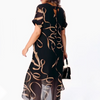 Icone™ FlowyDress: Kaksikerroksinen V-Kaula-Aukko Flowy Maxi-Mekko