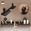 GlideHold® BathroomRack™: Moderni Imu Kylpyhuoneteline U-Ura Muotoilu