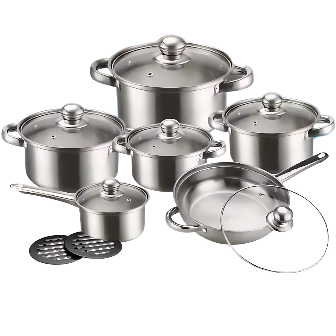 Globetrek° CookingSet: 12-Osainen Ruostumattomasta Teräksestä Valmistettu Keittiövälineet